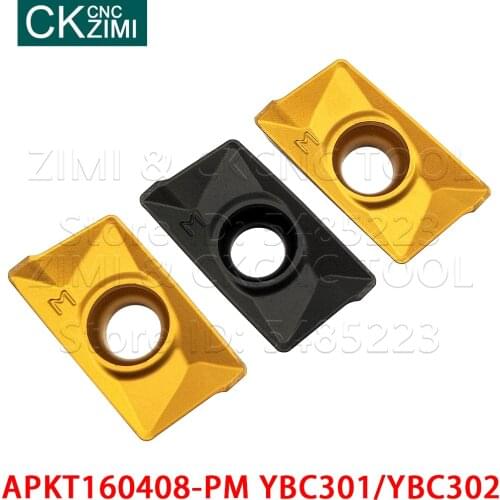 APKT APKT160408-PM YBC301 APKT160408-PM YBC302 Carbide inserts milling Inserts tools CNC indexable Metal lathe tools for steel