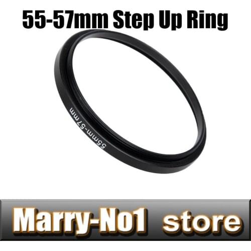 Free shipping Black Step Up Filter Ring Lens Ring 55mm to 57mm 55mm -57mm 55 -57mm