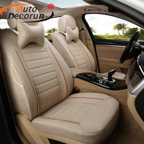 Custom Fit Cushion Covers for Mitsubishi Pajero 2014-2019 Seat Cover Cars Accessories Linen Fabric Seats Supports 16-21PCS/set