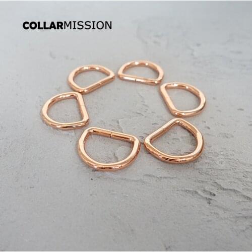 20pcs/lot D ring for 25mm webbing dog collar chain leather belt connect metal buckle heavy duty Non-welded flat Dee ring DK25M