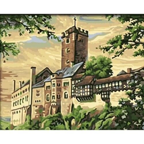 DIY HandPainted Oil Painting Painting By Numbers animal deer Picture Paint Unique Gift Home Decor