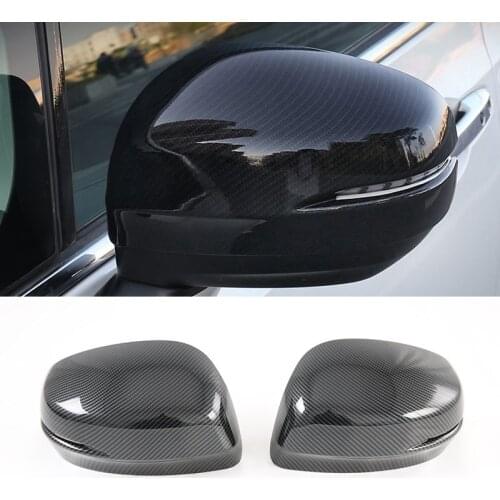 For Honda Odyssey 2015-2021 2PCS Carbon Fiber ABS Car Side Door Rearview Mirror Protect Cover Trim Car Styling Accessories