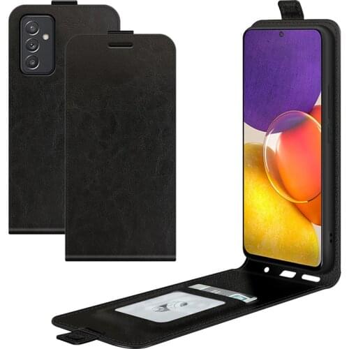 For Samsung Galaxy Quantum 2 Case Flip Leather Cases For Samsung Galaxy A82 5G Vertical Wallet Leather Case With Card Slot