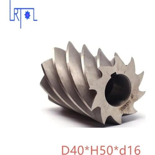 HHS Cylindrical milling cutter D40*H50*d16 high speed steel Milling tool