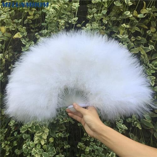 Chinese Folding Fan Hand Fans Wedding Favors Party Festival Decorative Feather Fan Abanicos Para Boda Eventail A Main