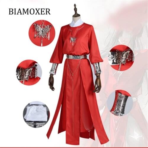 Hua cheng Cosplay Tian guan ci fu Black Long Cosplay Costmes all set
