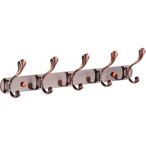 Stainless Steel Coat Hooks American Wall Bathroom Accessories Bronze Clothes Towel Crochet Wall Mount Hanger Porta Cintre