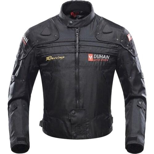 DUHAN Motorcycle Jacket Men Jaqueta Motociclista Motorbike Riding Jacket Autumn Winter Moto Motocross Clothing Black