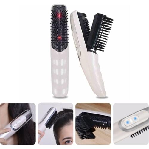 Laser Hair Ggrowth Massage Brush Hair Loss Treatment Vibrator Scalp Infrared Vibration Massager Therapy Tool Hair Care Device