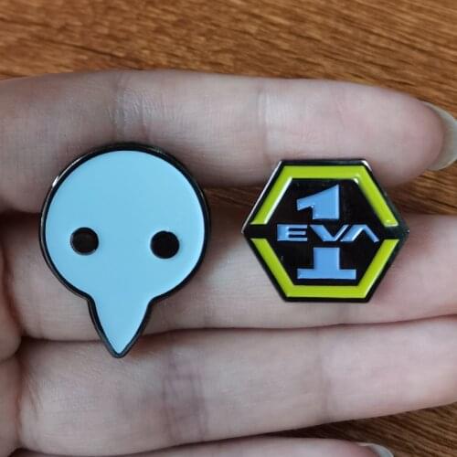 Cute Anime Logo Shito Angel & Eva 1 Enamel Pin Set Cute and Collecatble Jewelries