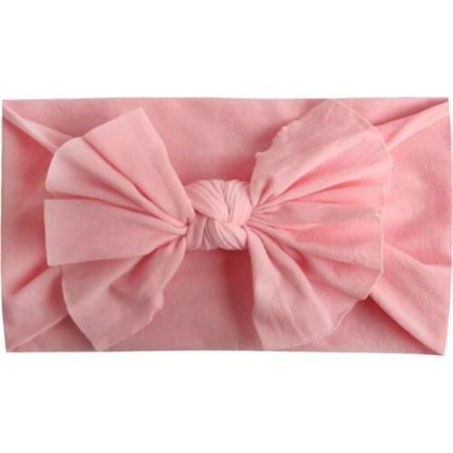 2019 New Baby Headband Turban Knotted Baby Hair Accessories for Newborn Toddler Children Baby Girls Nylon Bow Knot Head Band