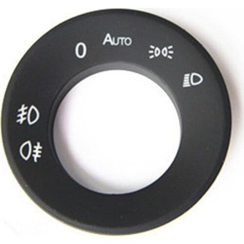 OEM Headlight Switch Fog Lamp Switch Panel Frame with Green Backlight for Skoda Octavia RS