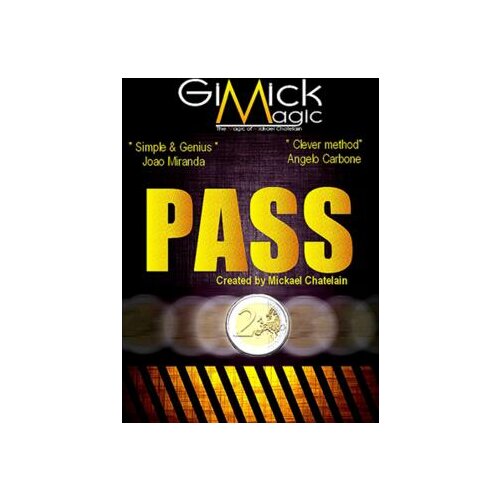 PASS (Gimmick+online instruct) by Mickael Chatelain,Illusion,Card Magic Tricks,Close up,Mentalism,Street Magic,Fun,Joke Mystical