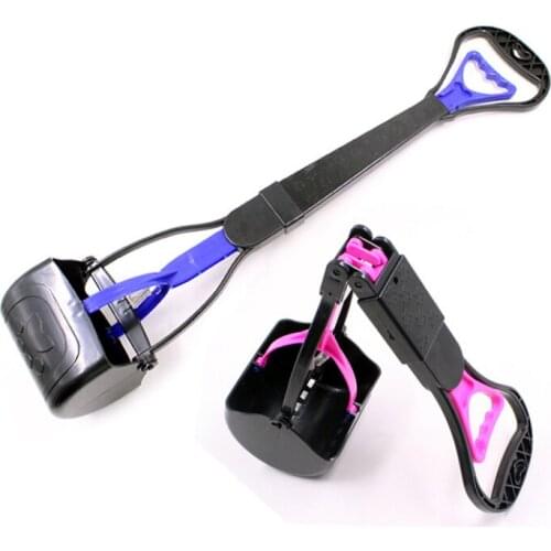 Portable Long Handle Pet Dog and Cat Shit Scooper Pet Dog Waste Bag Holder Dogs Toilets Poop Easy Pick Up Cleaning Tools