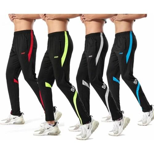 Sports Pants Trousers Mens 2021 Summer Thin Section Loose Zipper Pants Running Fitness Basketball Football Sportswear