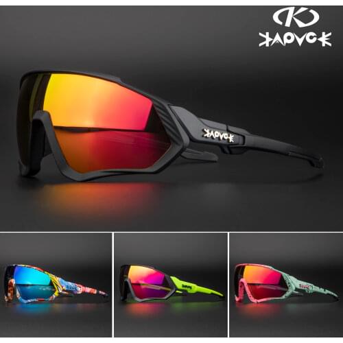 Kapvoe Cycling Glasses Polarized Mountain Bicycle Sports Cycling Sunglasses 5 Lens Cycling Goggles Outdoor UV400 Bike Eyewear
