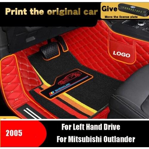 High Quality For Mitsubishi Outlander 2005 Car Floor Mats Styling Parts Decoration Protect Carpets Auto Interior Waterproof Rugs