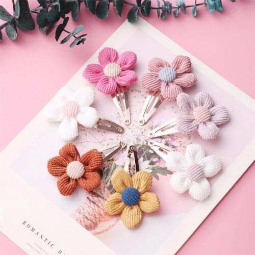 8Pcs/set Korean Flower Baby Hair Clips For Kids Girls Hair Accessories Hair Barrette Hairpins Cute Child Fashion Hairclip