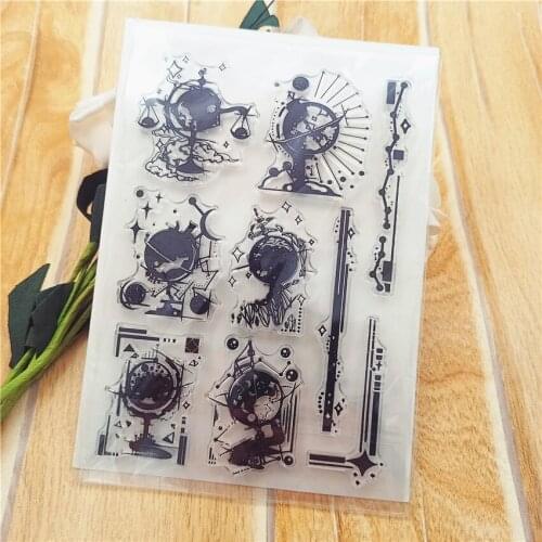 11*16CM Hot selling globe seal transparent clear stamp silicone seal roller stamp DIY scrapbook album / card production