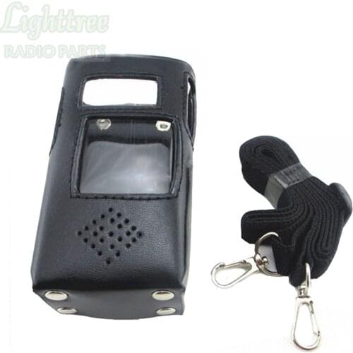2X Leather Holster Casing For Motorola GP2000 GP2000S With Shoulder Strap