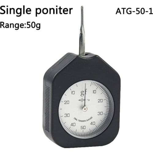 50g Analog tensiometro dial tension gauge single pointer tensionmeter ATG-50-1