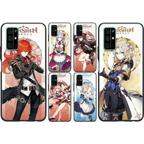 Anime Genshin Impact For Huawei Honor 50 SE V30 View 20 V20 30i 30S 30 20S 20E 20i 20 Lite Pro Plus Soft Phone Case