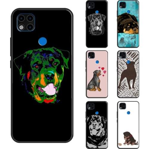 Cute Rottweiler Dog Case For Xiaomi Redmi Note 8 9 Pro 8T 9S Note 10 Pro Funda For Redmi 9 9C 9A K40 9T Cover
