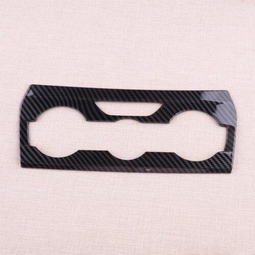 ABS Carbon Fiber Style Black Car Interior Air Conditioning Switch Panel Cover Fit For Subaru XV Crosstrek 2018 Accessories
