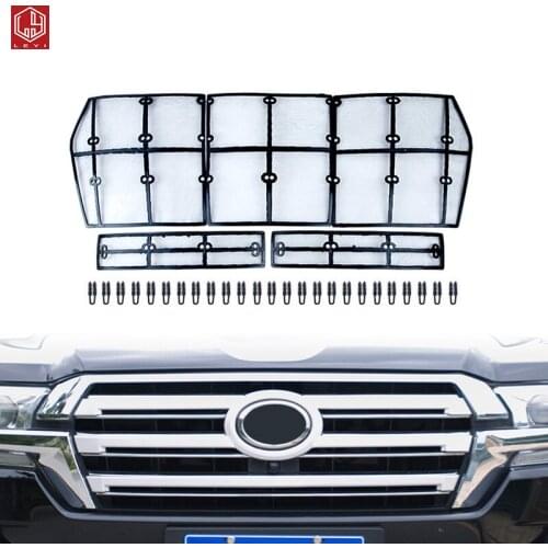 For Land Cruiser LC200 Prado Car Front Insect Grill Net Insect Screening Protective Mesh Cover Accessoies