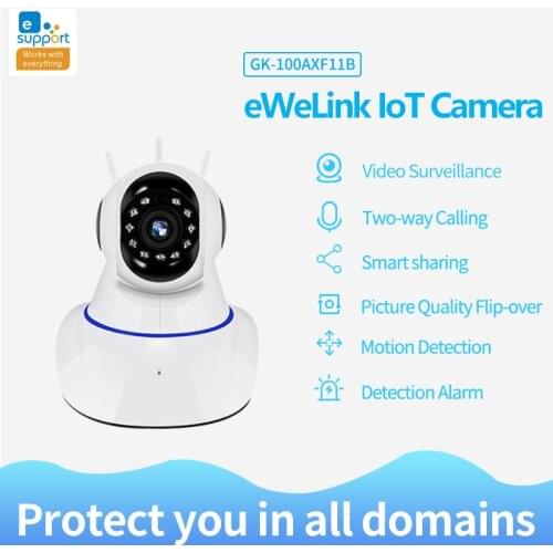 EWeLink APP Camera Smart IOT Camera Reomotely Viewing 720P One Million Pixel Smart Camera Night Vision Mounting Bracket