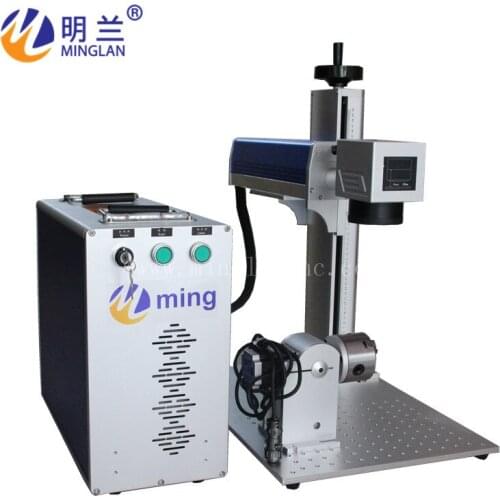 Hot sale 4 axis Fiber laser marking machine with 80 Rotary