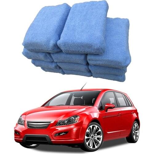 For 5 Pcs Car Auto Body Exterior Care Waxing Polish Microfiber Foam Sponge Applicator Detailing Wash Cleaning Sponge Pads