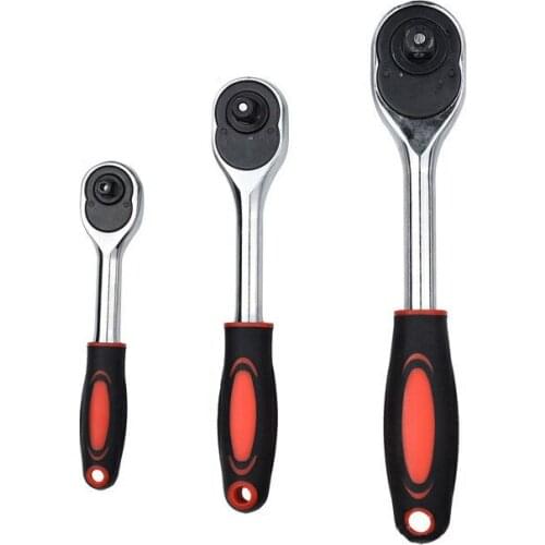 Key Ratchet High Torque Ratchet Wrench For Socket 24 Teeth Cr-V Quick Release Square Head Spanner Socket Drive spanners Hand Too