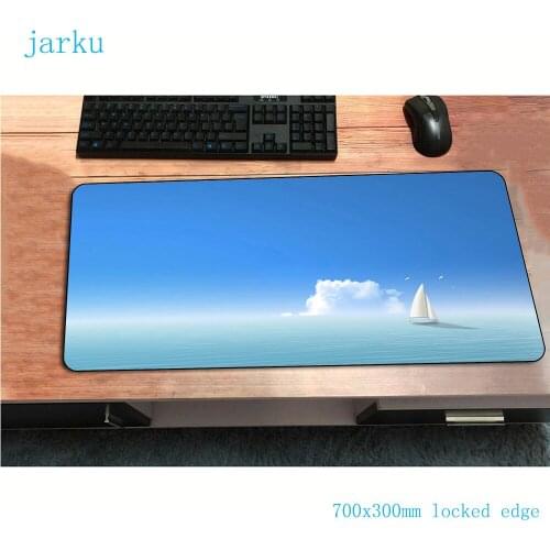 Ship Fantasy mouse pad gamer locked edge mousepad rubber desk mat 700x400mm gaming accessories pc esports keyboard mat oversized