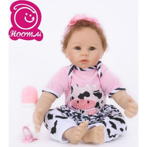 Fantasy Bebe Reborn Newborn Baby Dolls 18" Soft Silicone Stuffed Collectible Baby Toy Doll For Toddler Christmas Present 45 CM