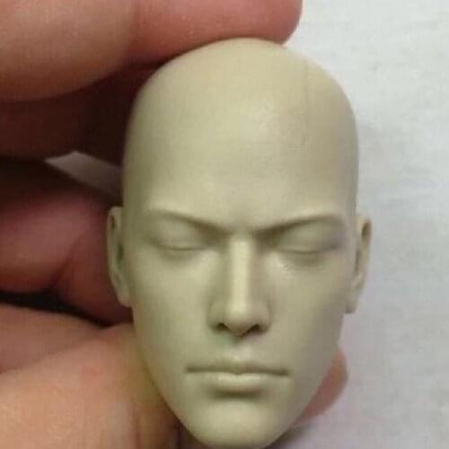 Custom 1/6 Scale Unpainted Head Sculpt Male Holy Monk PVC Carved Fit 12 inch Action Figure Body Model Toys