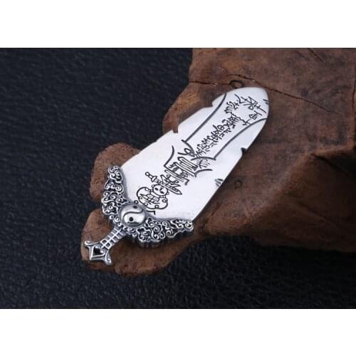 925 Sterling Silver sword pendant charm decorate necklace bracelet keyring... jewelry A5029