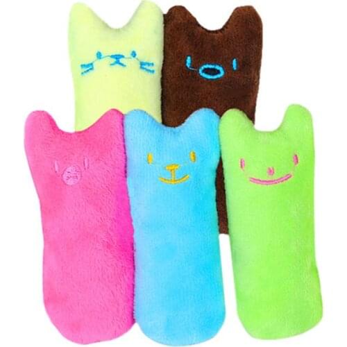 Dropship Cute Pet Toy Cat Catnip Toys Cute Pillow Scratch Crazy Cat Kicker Catnip Toy TeethGrinding Toys Pet Supplies Cat Toys