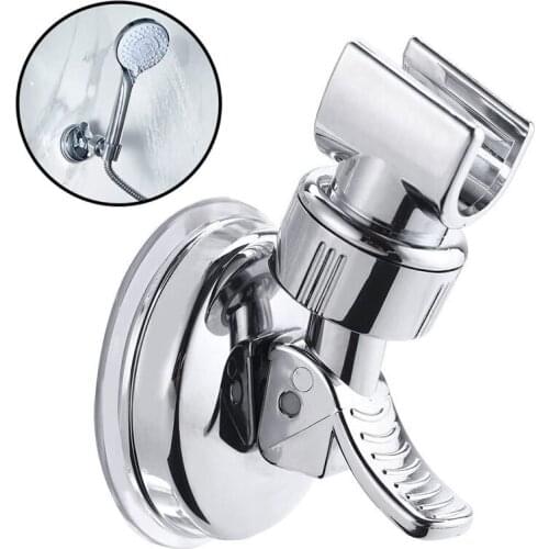 Bathroom Adjustable Suction Cup Handheld Shower Head Bracket Removable Handheld Showerhead Wall Mounted Suction Bracket