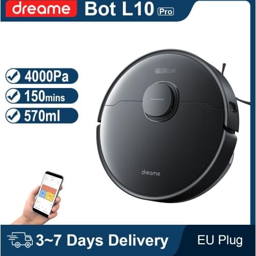 Dreame Bot L10 Pro Robot Vacuum Cleaner Superb LiDAR Navigation 4000Pa Suction 150mins Auto Charge 570ml Dust Tank 2021 NEW Home