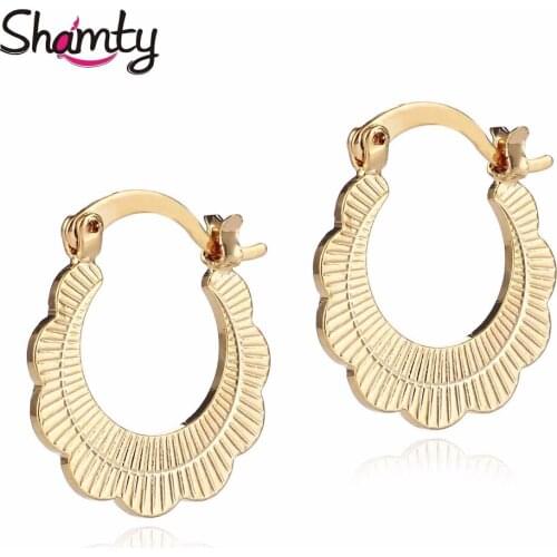 Women's Gold Earrings Shamty China