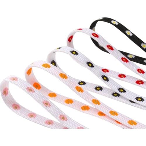 Floral Hot Prints Fashion Style Shoelaces Flat Shoe Laces of Polyester for Sport Shoes Sneakers 140CM