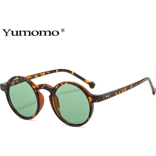 2020 Frame Vintage Round Sunglasses Black Circle Glasses Brand Designer Women Men Luxury Sun Glasses UV400