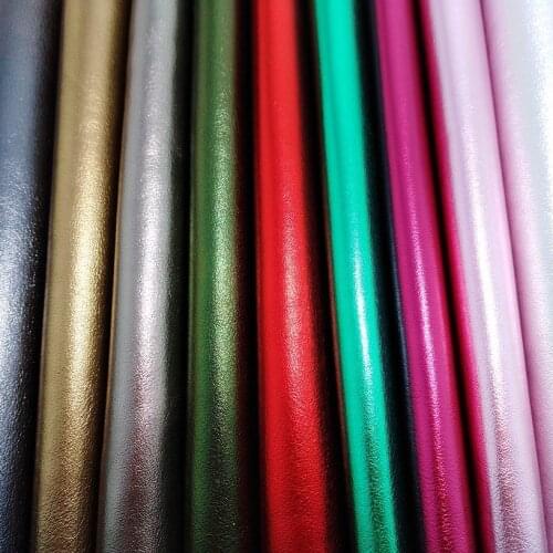 1PC 21X29CM A4 Faux Leather Fabric Super Soft Metallic Sheep Grains Synthetic Leather for DIY, shoes handbags H26