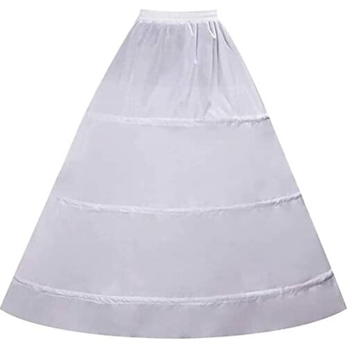 A Line 3-Hoop Hoopless Crinoline Petticoat Slips Underskirt New Spring Design