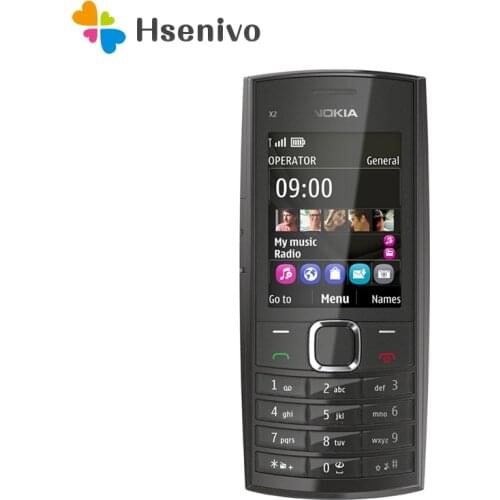 Nokia X2-02 Refurbished-Original Unlocked Nokia X2-02 Single Core Symbian OS Bluetooth FM Radio Dual SIM 1020mAh Free shipping