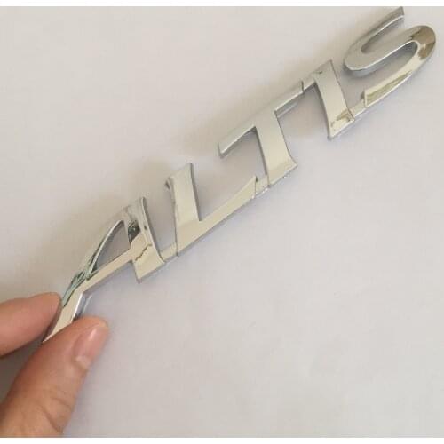 1pcs ABS ALTIS car Letter Rear trunk Decals Emblem badge sticker Decal Car styling auto Accessories