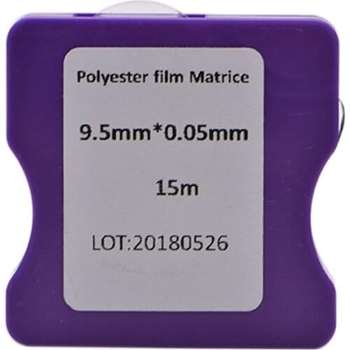 15 meter Polyester film Matrix Bands 9.5mm width 0.05mm Thickness Matrix Strips Roll Dental Matrix Dentist material