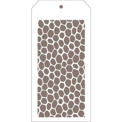 2021 New Tag Plastic Stencil For DIY Craft Making Cobblestone Background Card Scrapbooking No Metal Cutting Dies and Clear Stamp