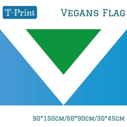 60*90cm Banner Flying 150*90cm Veganism Flag International Vegans Flag For World Vegetarian Day